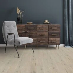 Home Wood Flooring Store 23 Liberty Floors Grey Mist Oak 1-Strip - Manor 14mm Engineered Real Wood Flooring (221195)